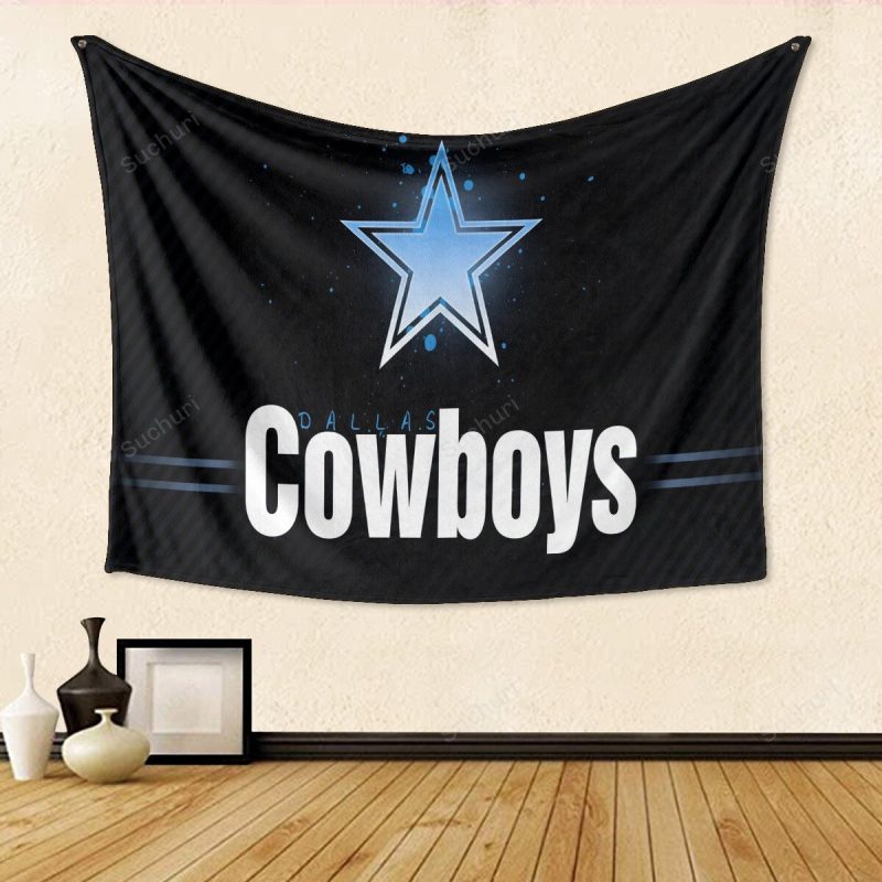 Dallas Cowboys Star Blue Light Gift For Fan 3D Full Printing Tapestry