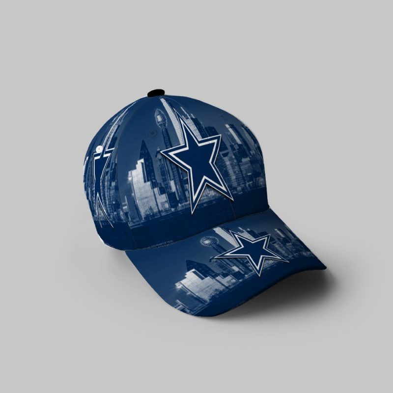 Dallas Cowboys Star City 3D Printing Baseball Cap Classic Hat - Potatoke