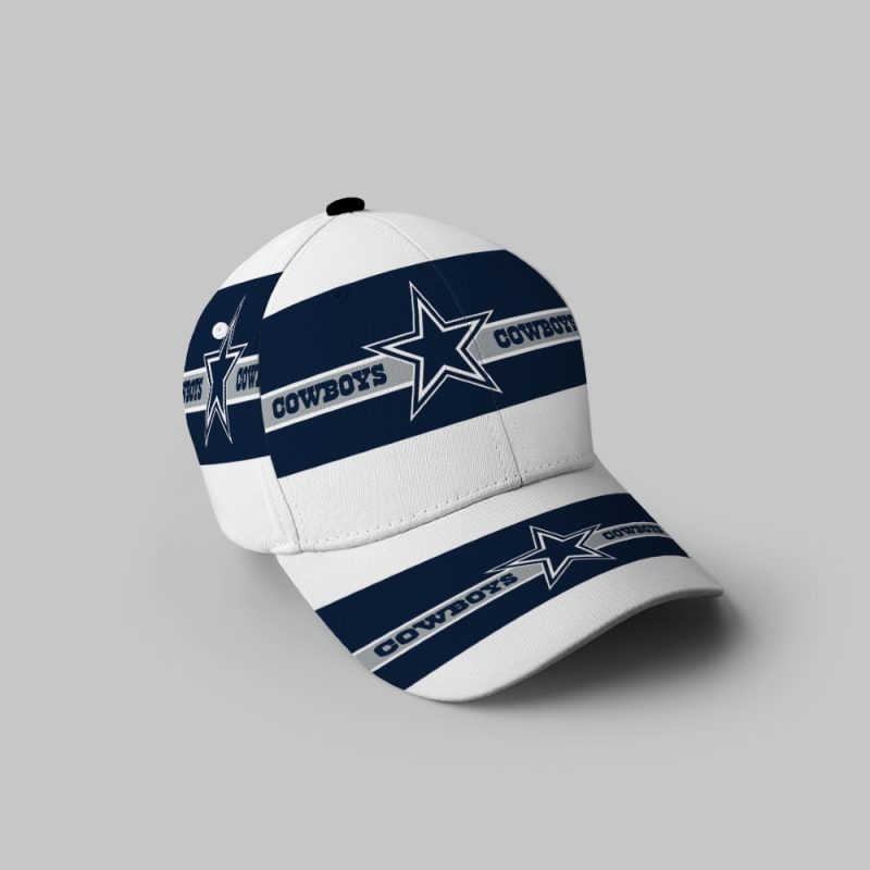 Dallas Cowboys Star Cowboys Ribbon 3D Printing Baseball Cap Classic Hat - Potatoke