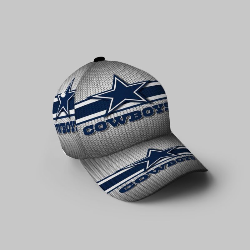 Dallas Cowboys Star Gray 3D Printing Baseball Cap Classic Hat - Potatoke