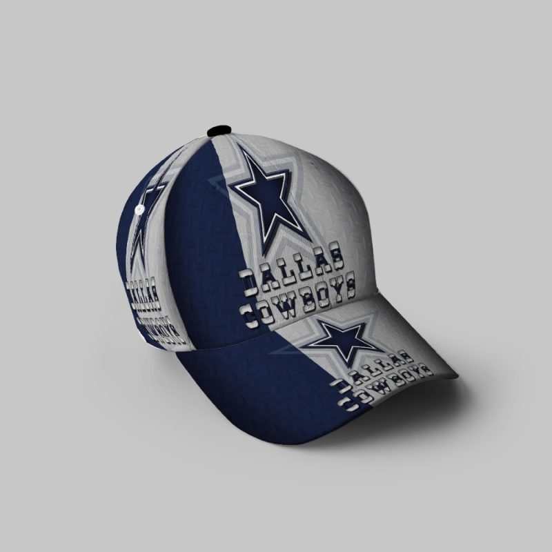 Dallas Cowboys Star Metal 3D Printing Baseball Cap Classic Hat - Potatoke