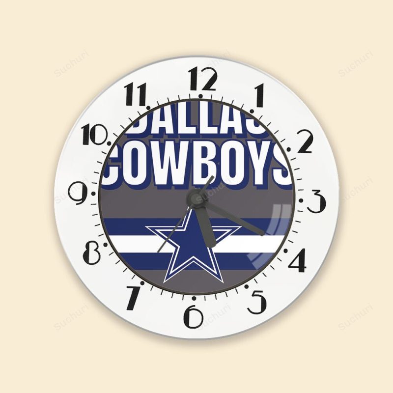 Dallas Cowboys Star Navy White Line Alarm Clock