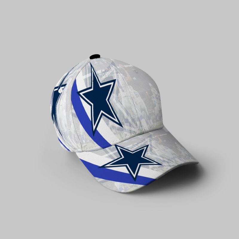 Dallas Cowboys Star Prescott Playing 3D Printing Baseball Cap Classic Hat - Potatoke