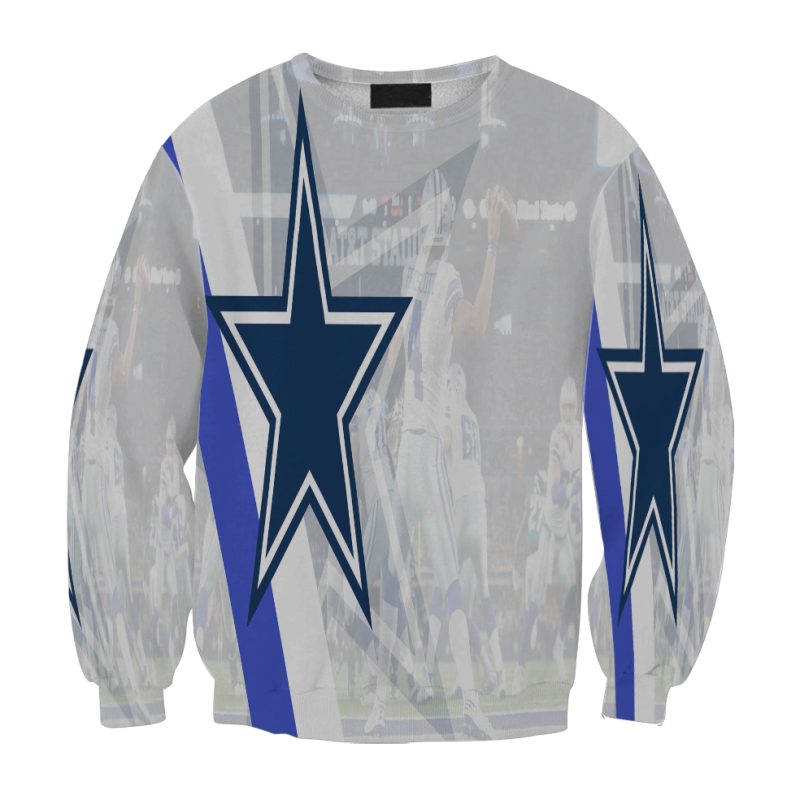 Dallas Cowboys Star Prescott Playing Gift For Fan 3D Full Printing Sweatshirt