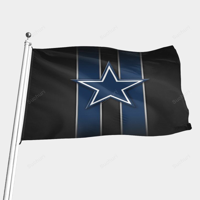 Dallas Cowboys Star Striped Black Gift For Fan 3D Full Printing Two Si