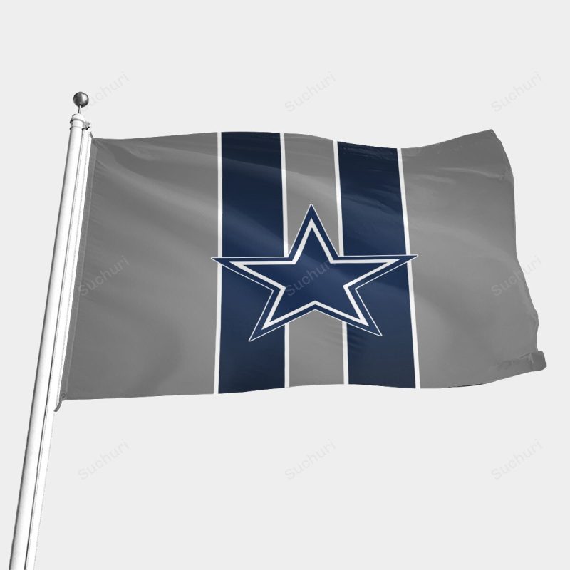 Dallas Cowboys Star Striped Gray Gift For Fan 3D Full Printing Two Sid