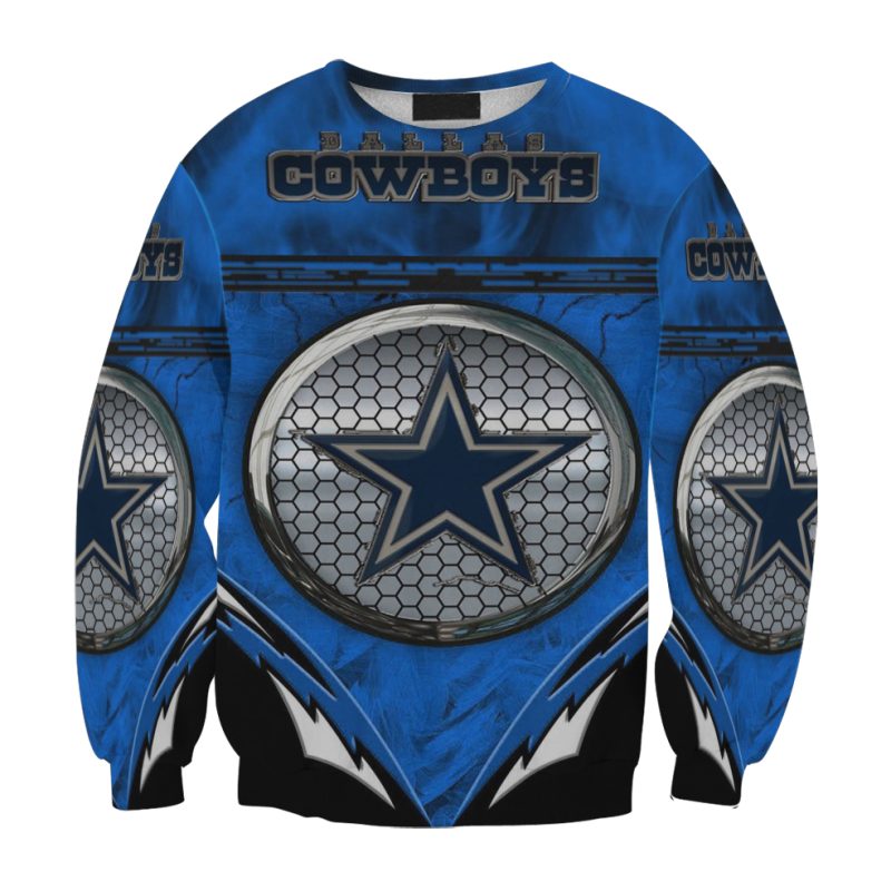 Dallas Cowboys Tear Metal Star Gift For Fan 3D Full Printing Sweatshirt