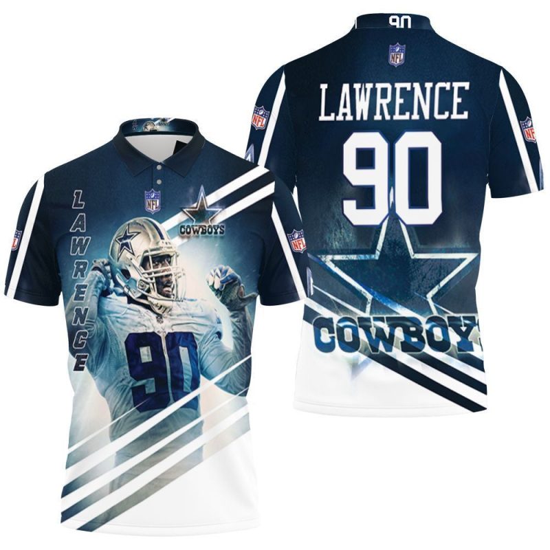 Demarcus Lawrence 90 Dallas Cowboys 3D Polo Shirt, Jersey