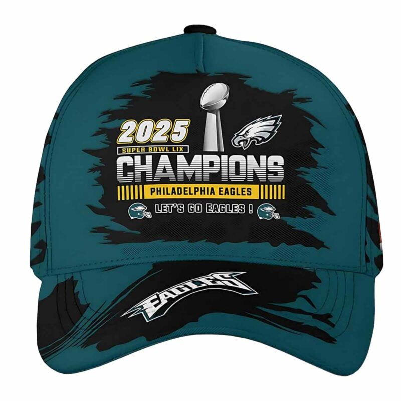 Eagles 2025 Super Bowl LIX Champions Let's Go Eagles Hat - Nouvette