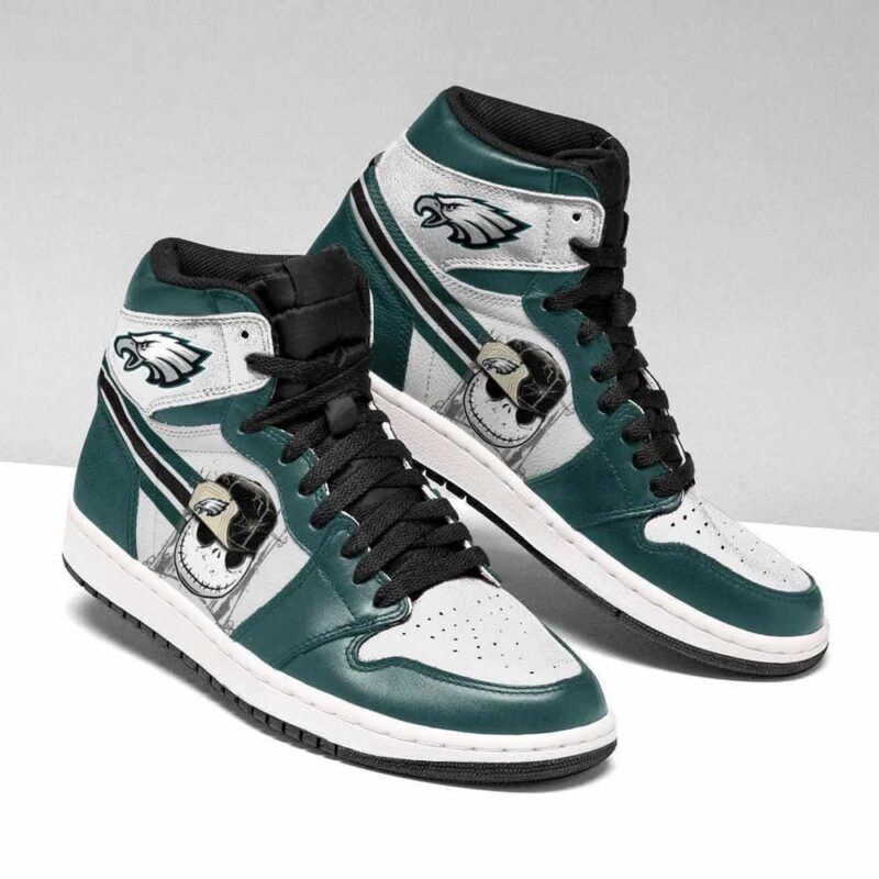 Philadelphia Eagles Jack Skellington Jd1 High Sneakers - Xtrendingprint