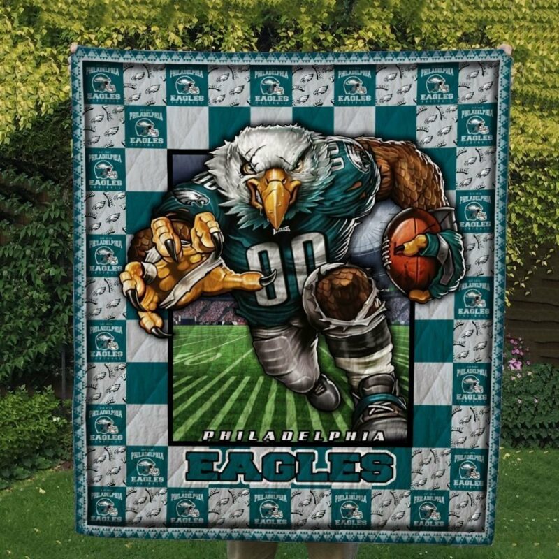 Nfl Philadelphia Eagles Mascot Quilt Blanket Dttqb200326