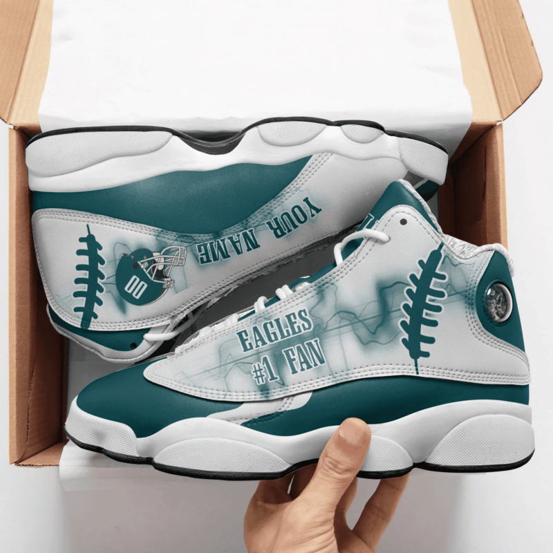 Philadelphia Eagles Air Jordan 13 Shoes Personalized