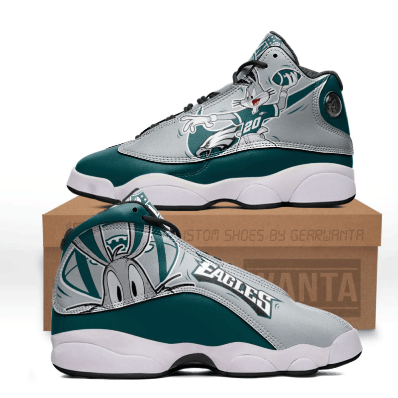 Philadelphia Eagles Air Jordan 13 SneakersCustom Shoes