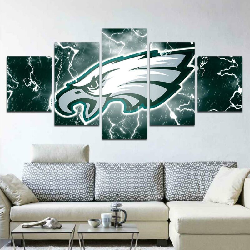 Philadelphia Eagles American Football – Sport 5 Panel Canvas Art Wall Decor-CV