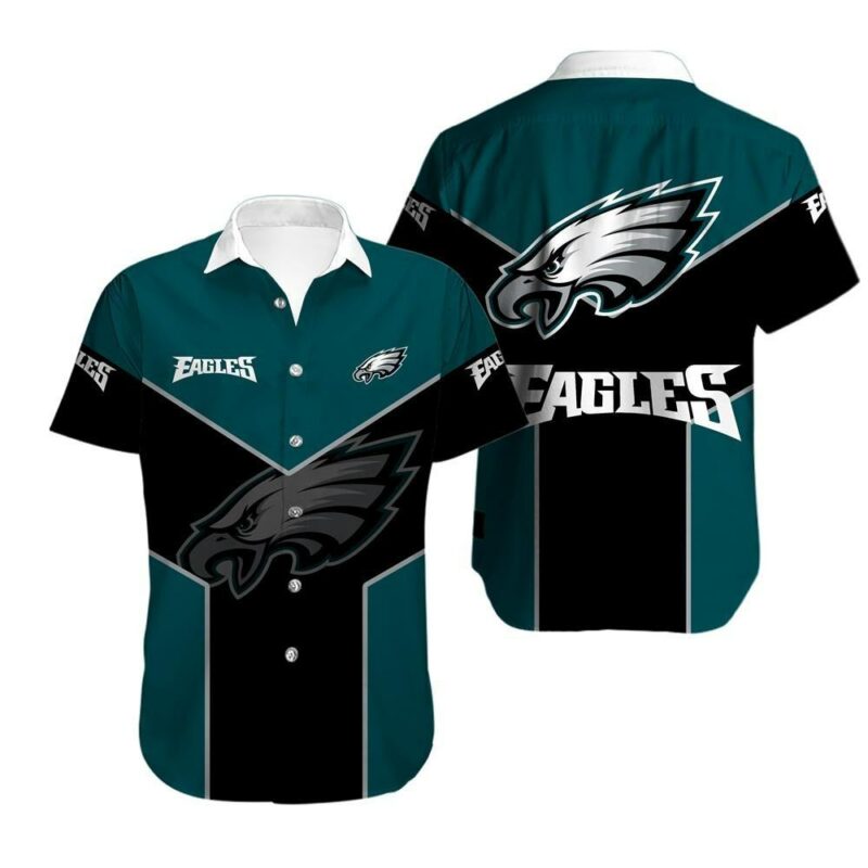 Philadelphia Eagles Bold Eagle Head Hawaiian Shirt - TeeAloha