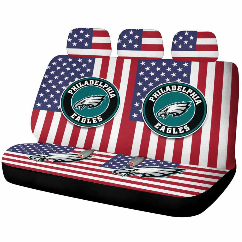 Philadelphia Eagles Car Back Seat Cover Custom Car Accessories