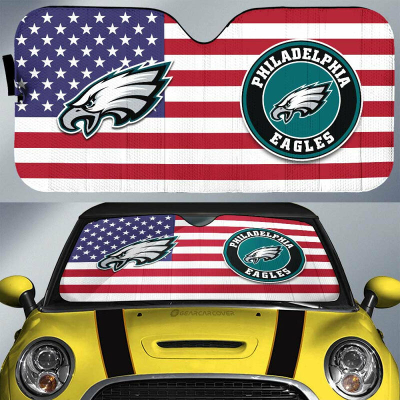 Philadelphia Eagles Car Sunshade Custom Car Decor Accessories