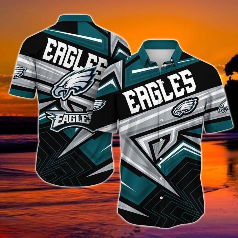 Philadelphia Eagles Dynamic Lines Hawaiian Shirt - TeeAloha