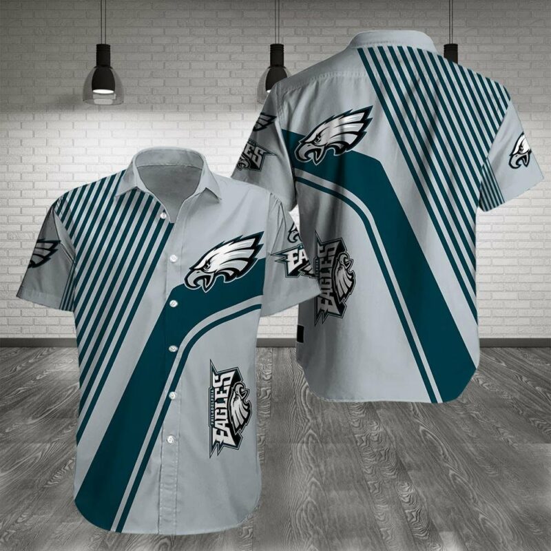 Philadelphia Eagles Dynamic Stripes Hawaiian Shirt - TeeAloha