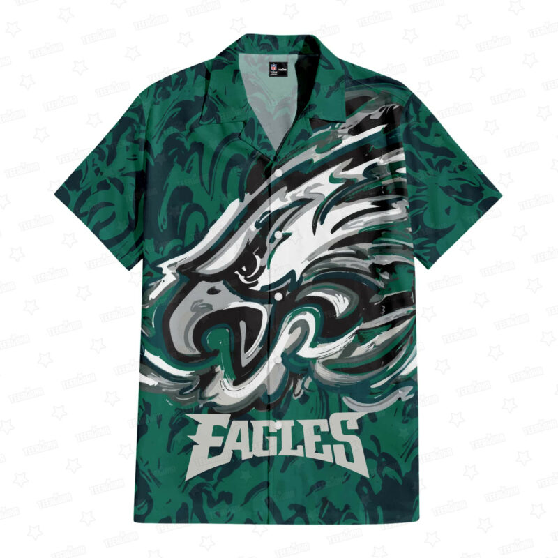 Philadelphia Eagles Oil Painting Art Print Hawaiian Shirt - TeeAloha