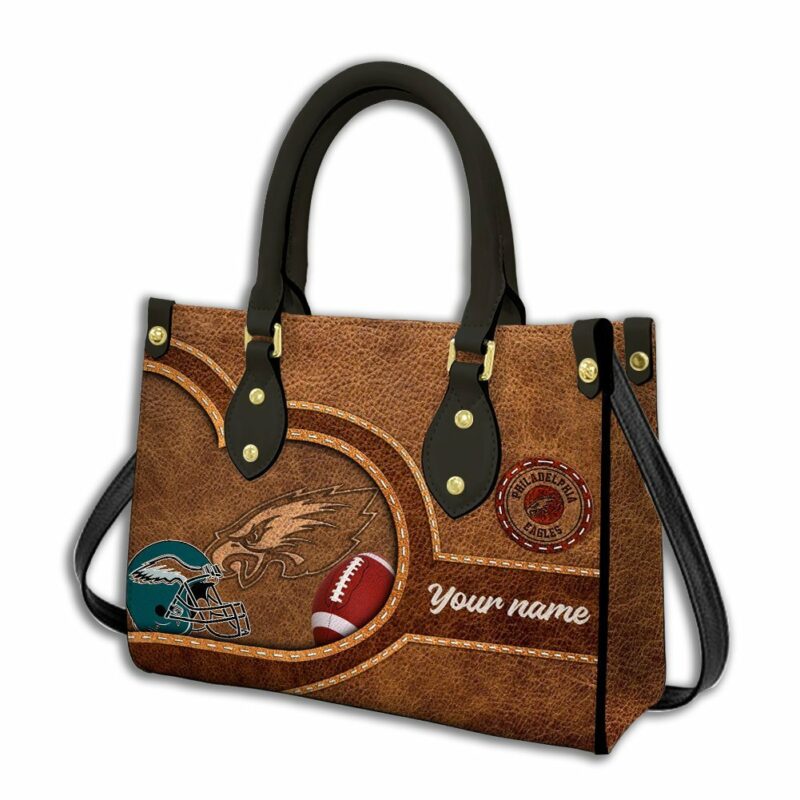 Philadelphia Eagles Personalized Leather Hand Bag BBLTHB625