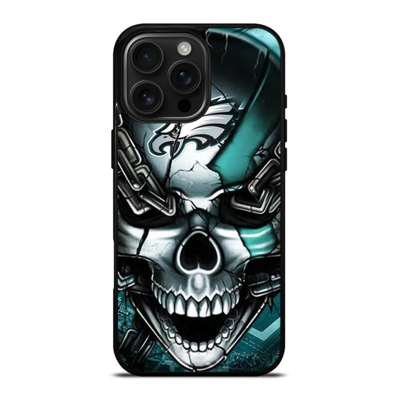 PHILADELPHIA EAGLES SKULL LOGO iPhone 16 Pro Max Case