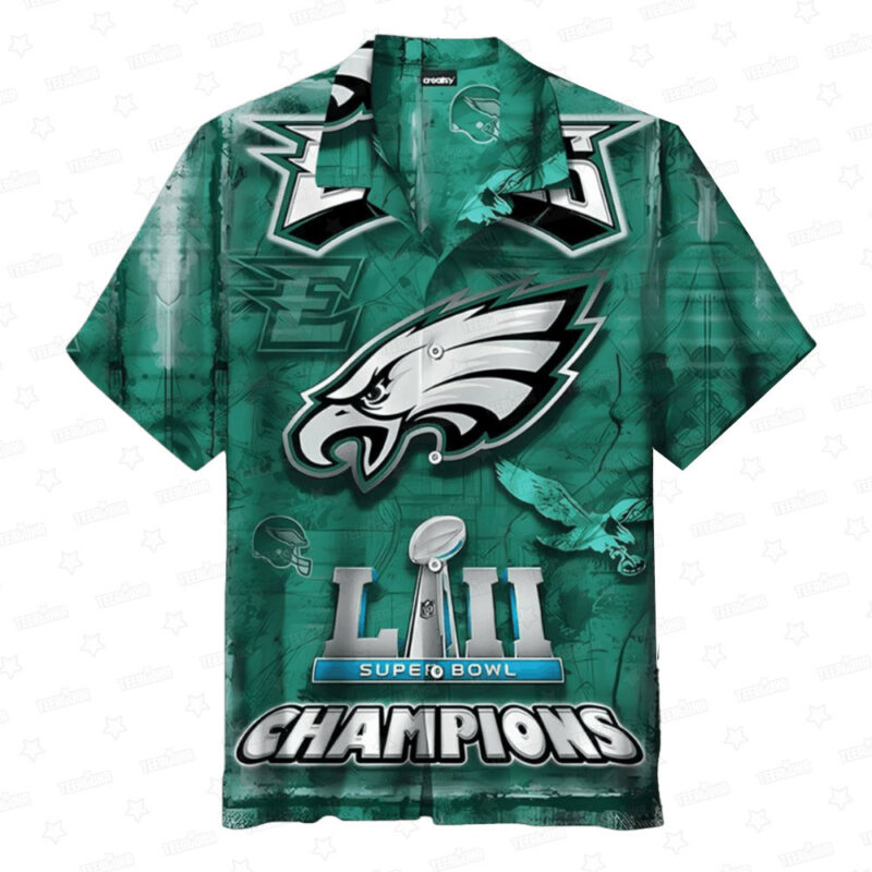 Philadelphia Eagles Super Bowl Champion Hawaiian Shirt - TeeAloha