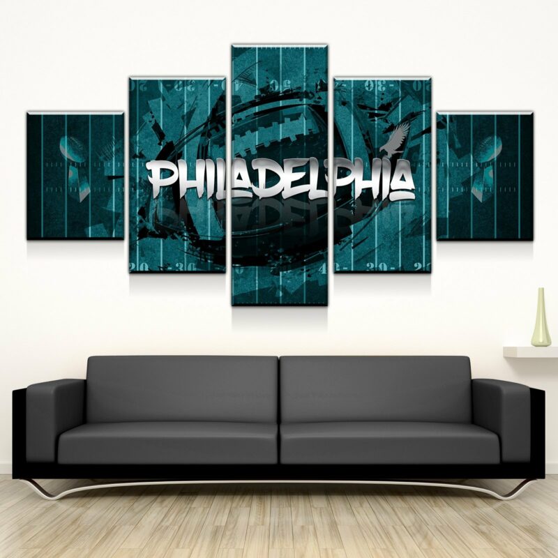 Philadelphia Eagles Super Bowl Champions - Sport 5 Panel Canvas Art Wall Decor