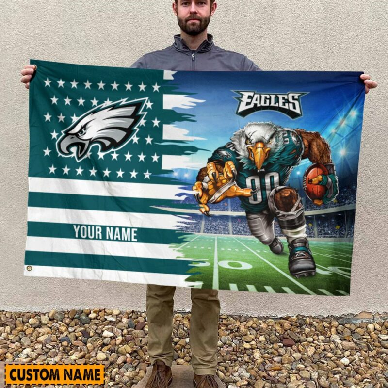 Sportswearmerch Philadelphia Eagles New Pesonalized House Flag For Fan - Sportswearmerch