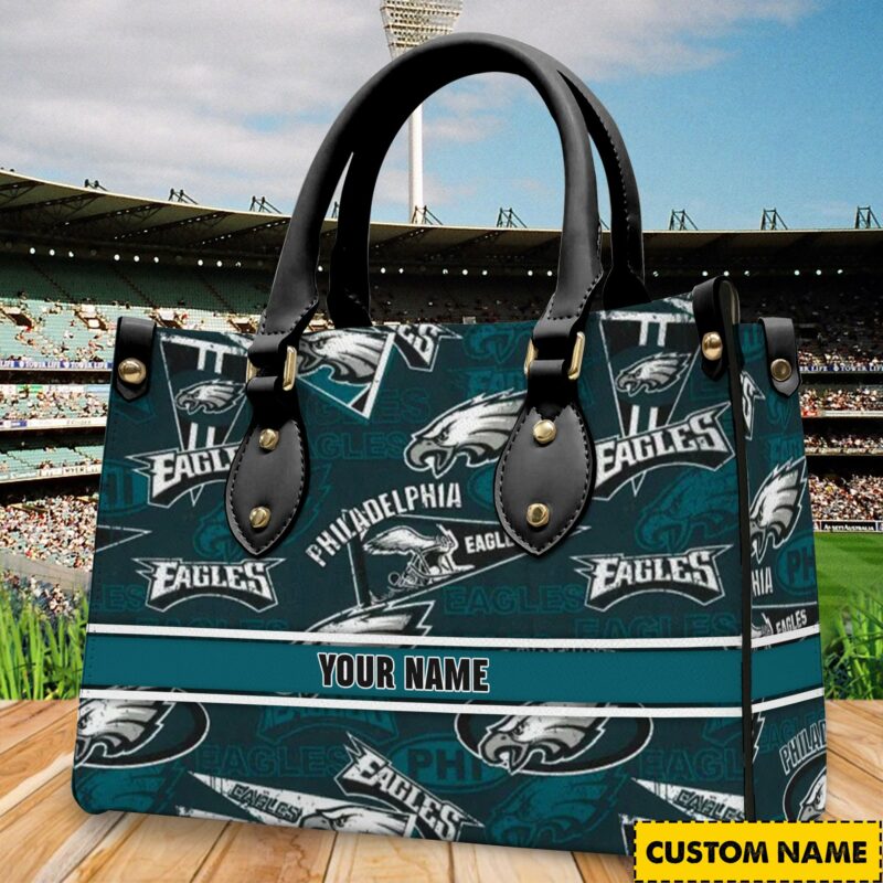 Sportswearmerch Philadelphia Eagles NFL Personalized Leather Hand Bag Gifts For Fans - Limited Edition - Sportswearmerch