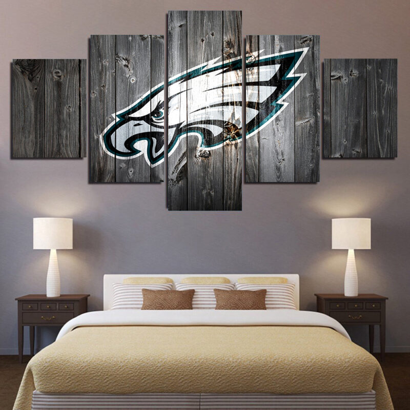 Philadelphia Eagles 5 Piece Canvas Art Wall Decor - Canvas Prints Artwork