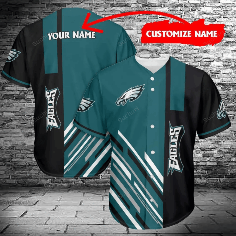 Philadelphia Eagles Personalized Baseball Jersey 460