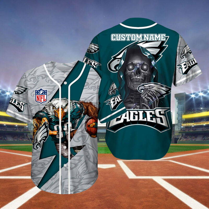 Eagles Baseball Jersey Personalized Shirt - Lelemoon