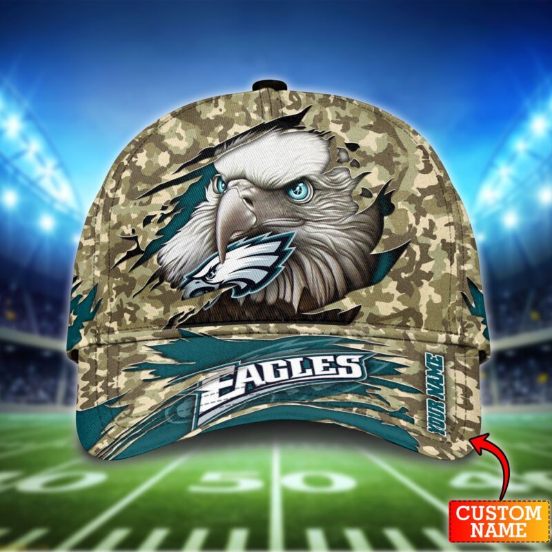 Sportswearmerch Philadelphia Eagles Personalized 3D Cap For NFL Teams - Sportswearmerch