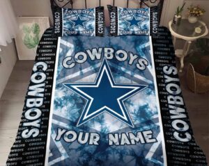 Dallas Cowboys Bedding Set Custom Name Dallas Cowboys Duvet Covers Cow
