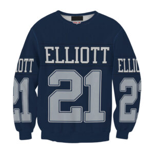 Dallas Cowboys Elliott 21 Jersey Gift For Fan 3D Full Printing Sweatshirt