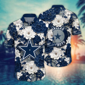 Dallas Cowboys Floral Pride Hawaiian Shirt - TeeAloha