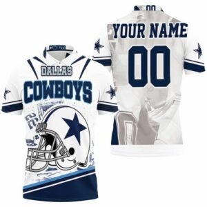 Dallas Cowboys Helmet Nfc East Division Super Bowl 2021 Personalized 3D All Over Print Polo Shirt - Beeteeshop
