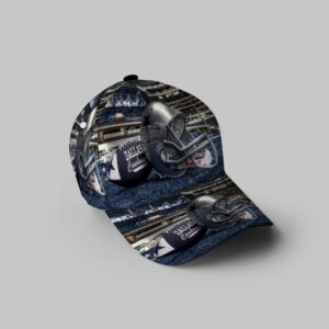 Dallas Cowboys Helmet On The Glass 3D Printing Baseball Cap Classic Hat - Potatoke