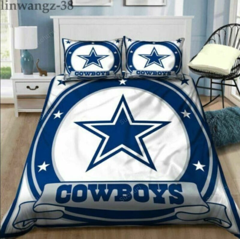 Dallas Cowboys Logo 3PCS Bedding Set Duvet Cover And Pillow Cases Gift