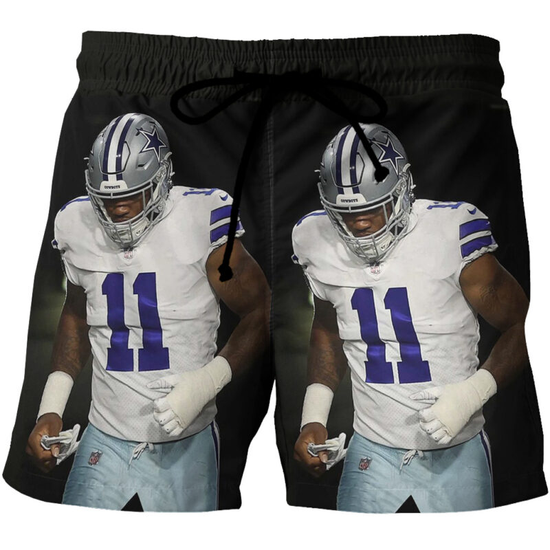 Dallas Cowboys Micah Parsons5 3D All Over Print Summer Beach Hawaiian Short