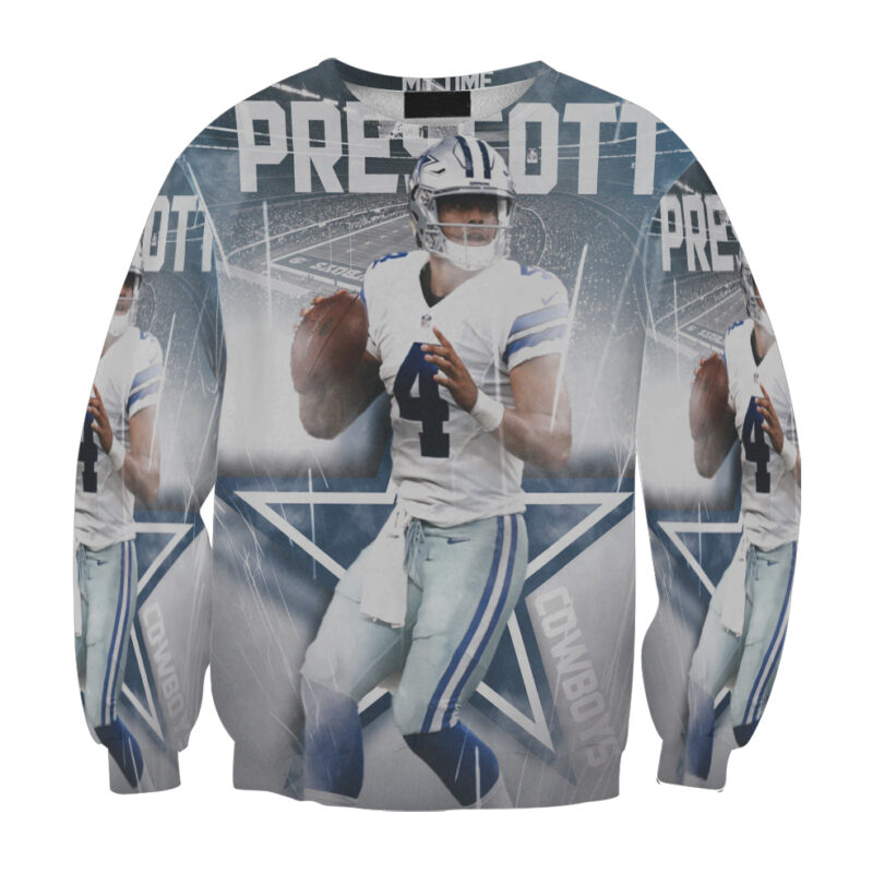 Dallas Cowboys My Time Prescott Gift For Fan 3D Full Printing Sweatshirt