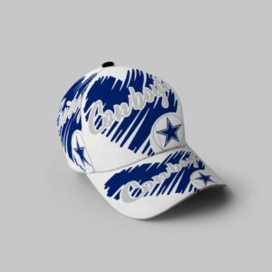 Dallas Cowboys Navy Heart Cowboys 3D Printing Baseball Cap Classic Hat - Potatoke
