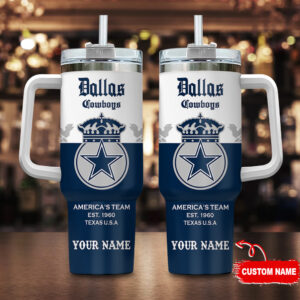 Dallas Cowboys NFL Corona Extra Custom Stanley Cup 40 oz 30 oz Tumbler With Handle | StormMerch