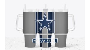 Dallas Cowboys NFL Custom Stanley Cup 40 oz 30 oz Tumbler With Handle | StormMerch