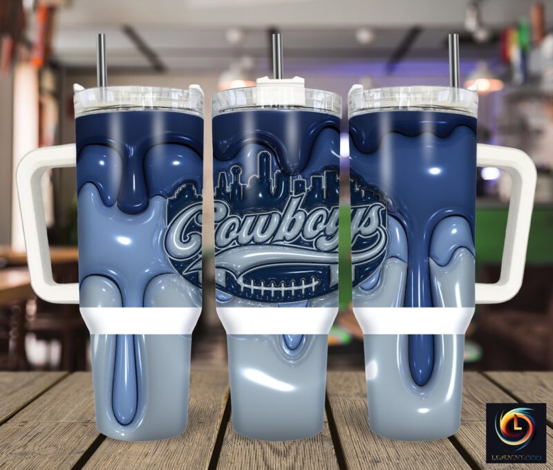 Dallas Cowboys NFL Custom Stanley Cup 40 oz 30 oz Tumbler With Handle | StormMerch