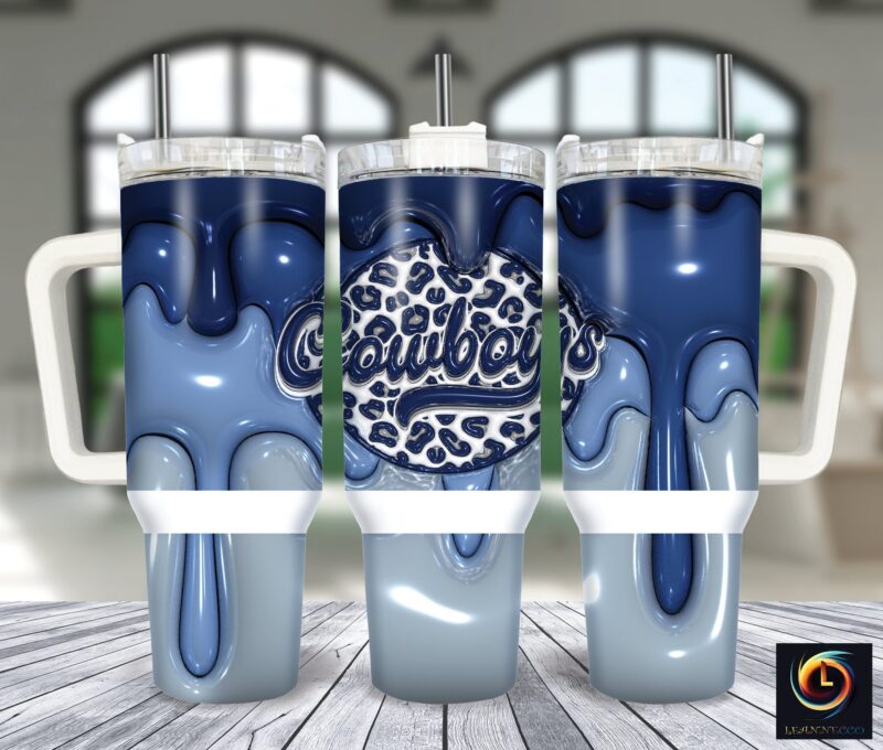 Dallas Cowboys NFL Custom Stanley Cup 40 oz 30 oz Tumbler With Handle | StormMerch