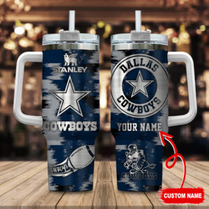 Dallas Cowboys NFL Custom Stanley Cup 40 oz 30 oz Tumbler With Handle | StormMerch