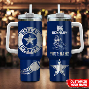 Dallas Cowboys NFL Custom Stanley Cup 40 oz 30 oz Tumbler With Handle | StormMerch