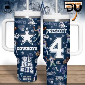 Dallas Cowboys NFL Custom Stanley Cup 40 oz 30 oz Tumbler With Handle | StormMerch